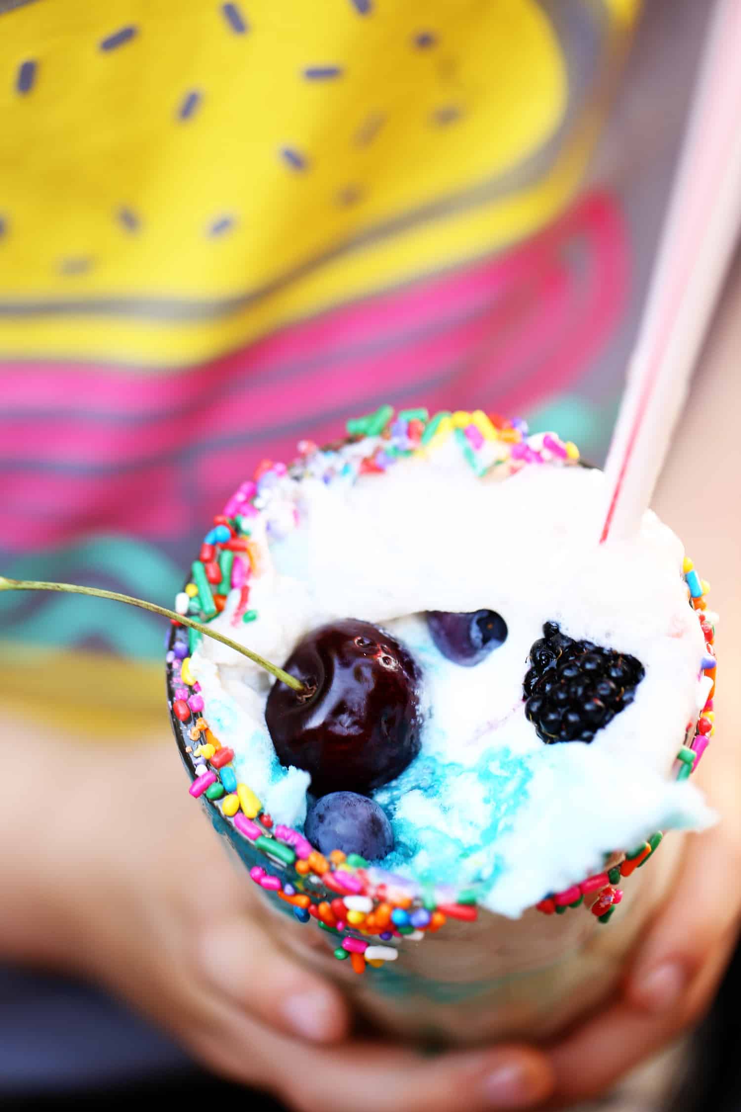 Ice Cream Float Bar DIY - #BlueBunny #SoHoppinGood #ad