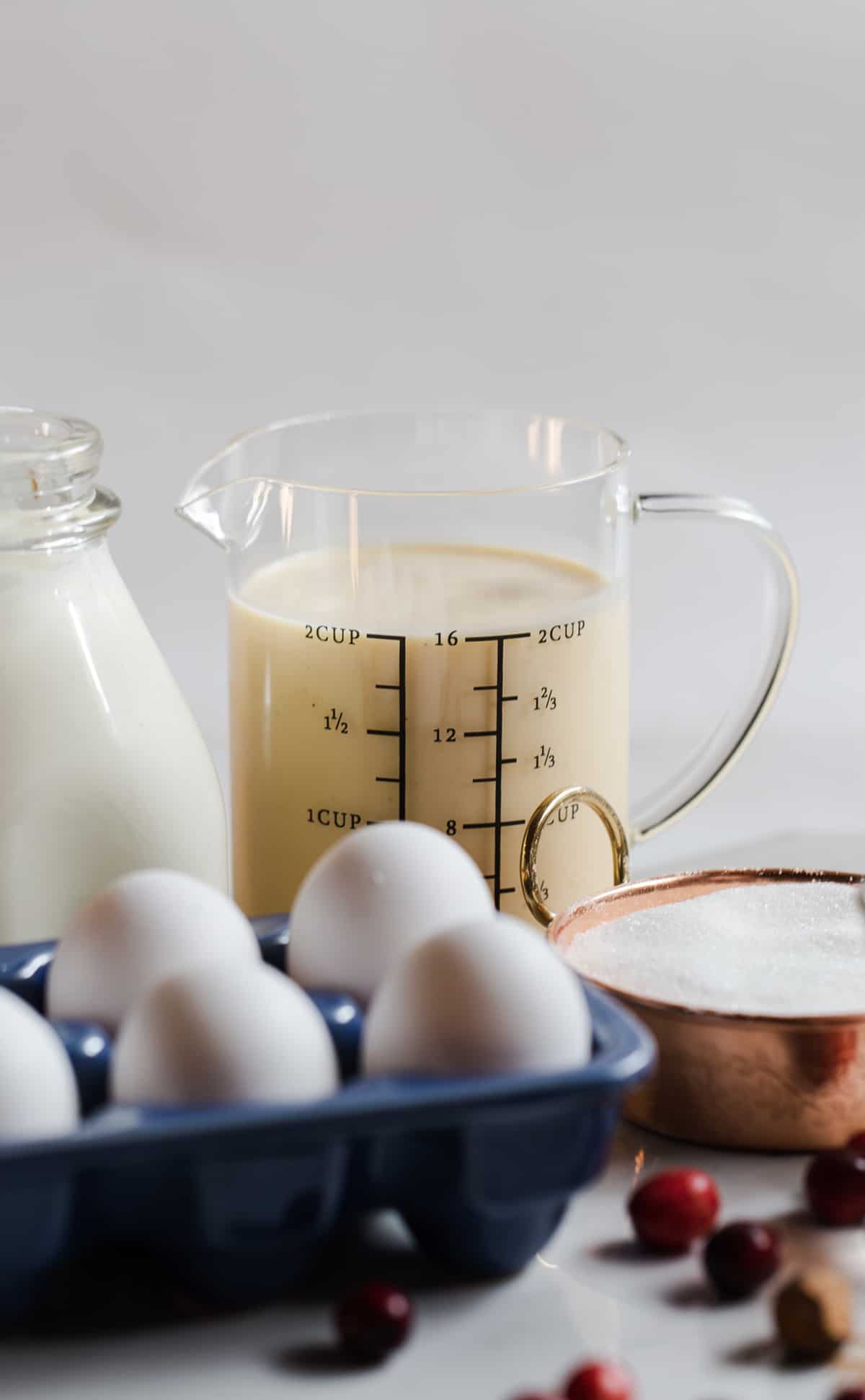 Eggnog Crème Brûlée ingredients