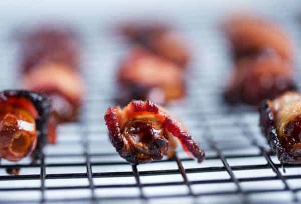 Bacon Wrapped Dates | 2 ingredient appetizer | Date Night at Home Snack 
