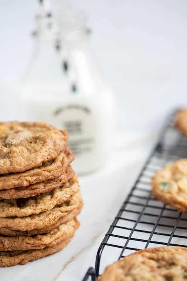 Peanut Butter Oatmeal Trail Mix Cookies | how to make best ever trail mix cookie recipe | kids cookies | cookies with peanut butter and oatmeal