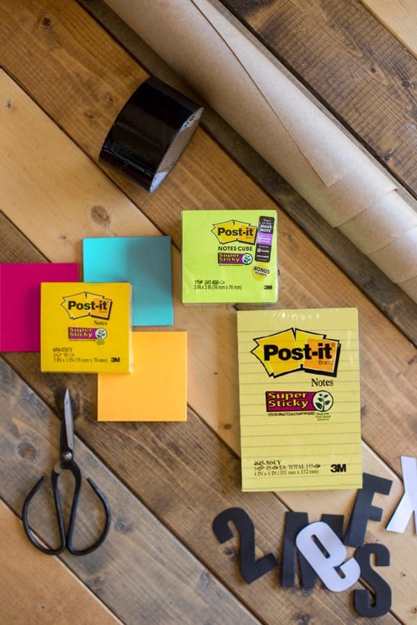 DIY Giant Postit Wall Calendar Fresh Flavorful