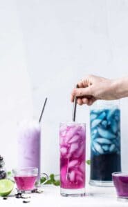 Color Changing Blue Butterfly Pea Tea with Mint - Fresh Flavorful