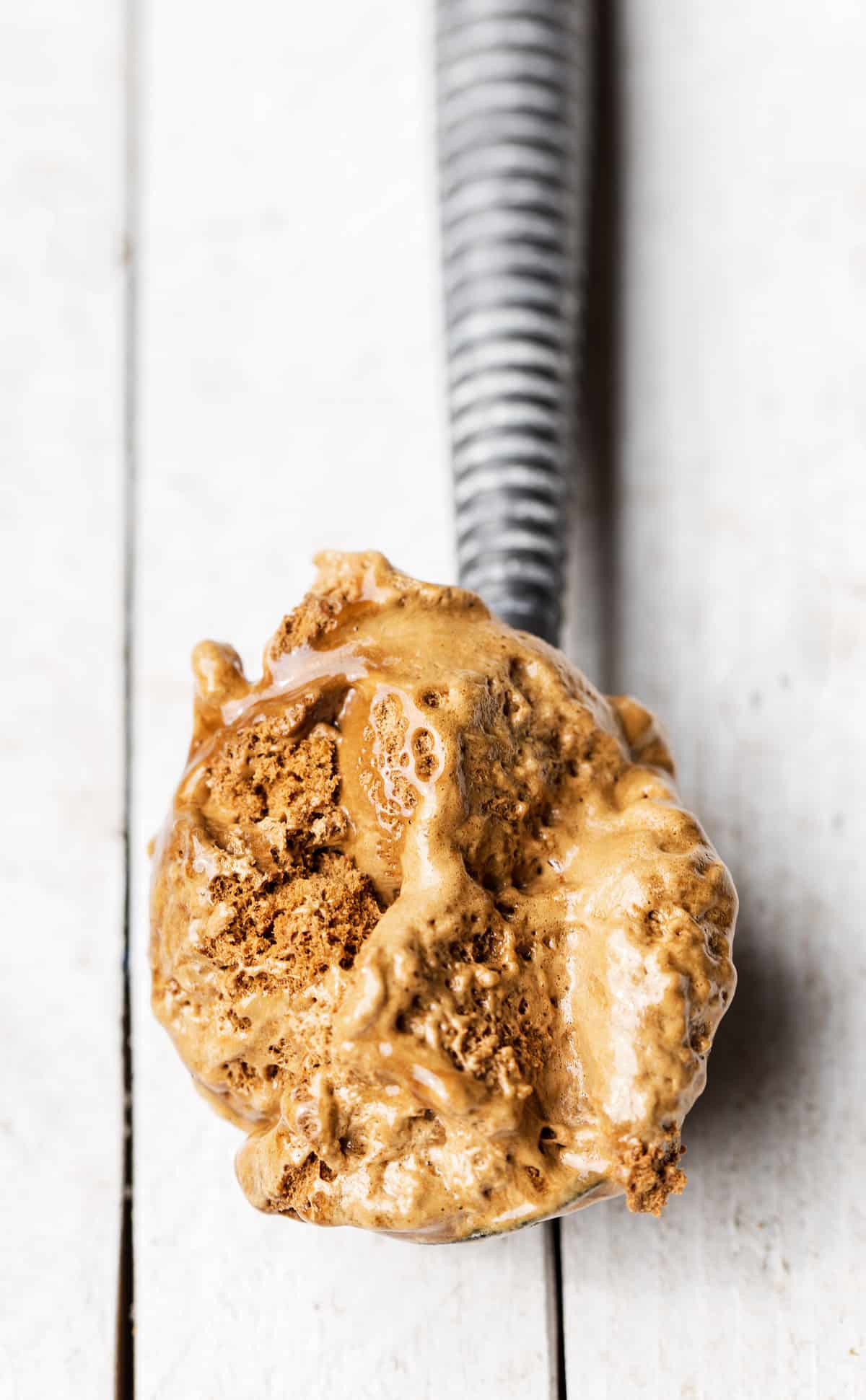 Frozen no churn whipped coffee ice cream