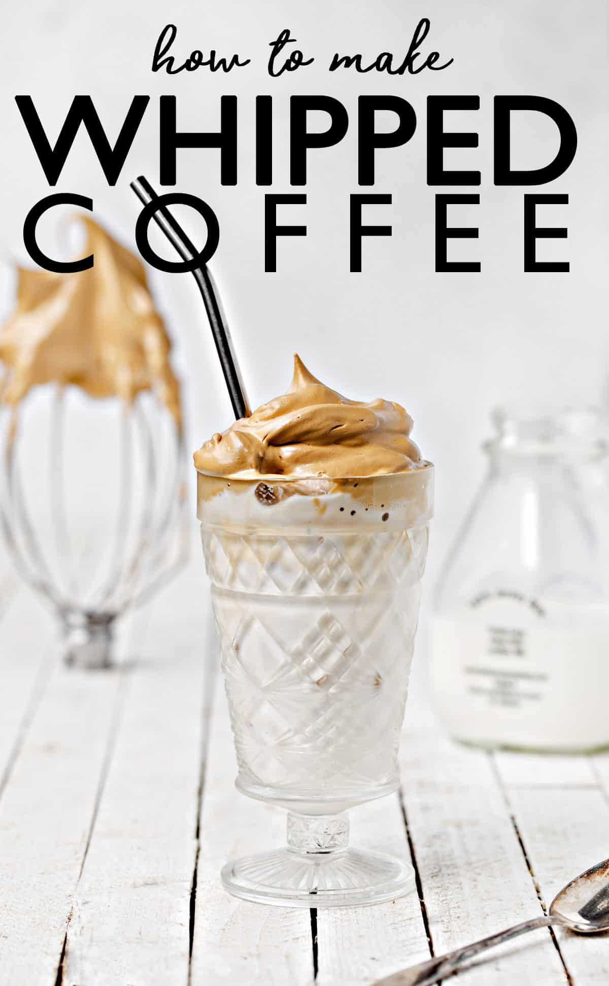 Whipped Coffee Foam Iced Latte - Fresh Flavorful