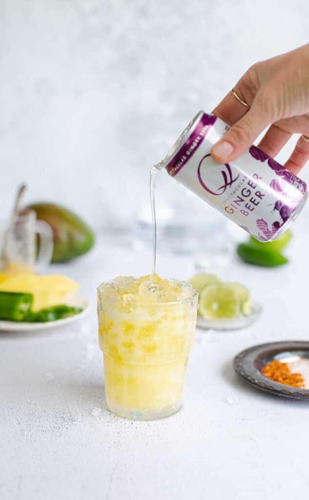 Spicy mango moscow mule with Q mixers