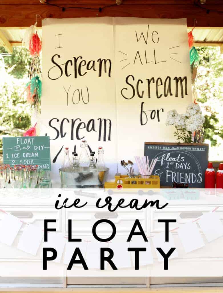  A First Days Floats (and Friends!) Party Ice Cream Float Party is such a great way to celebrate back to school- or any day! ice cream floats | ice cream party | back to school | first day of school traditions