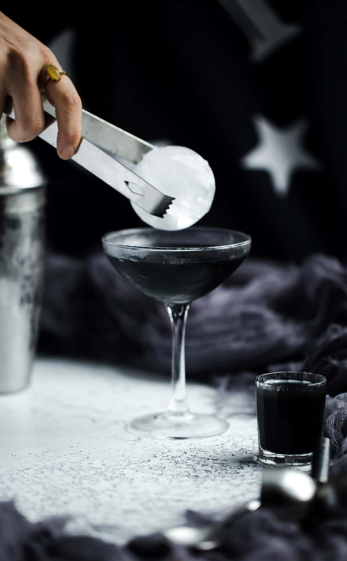 Full Moontini A Black Halloween Cocktail Fresh Flavorful 