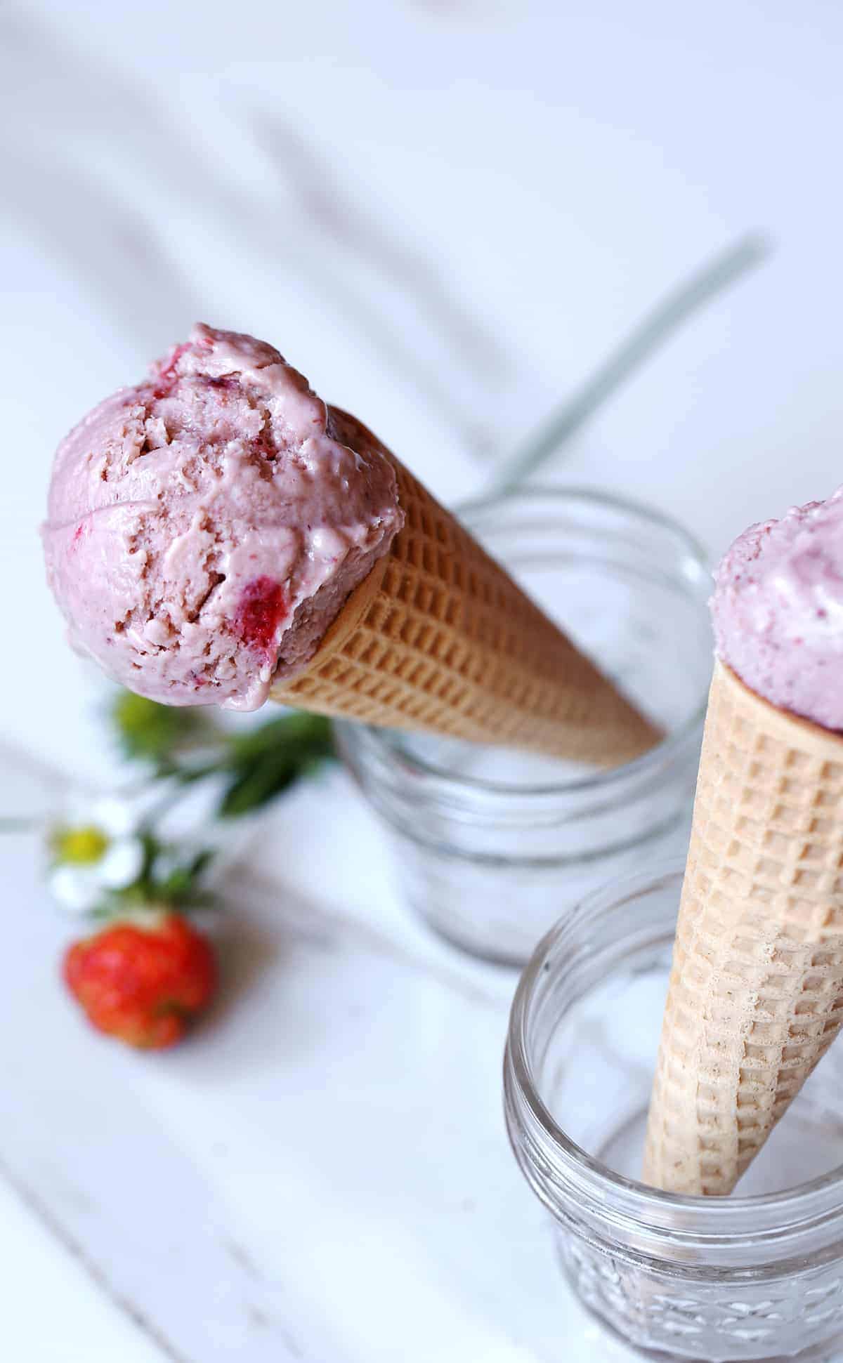 Homemade non discount dairy ice cream