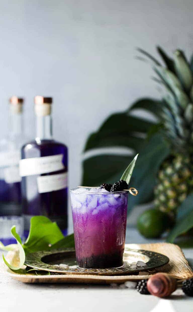Color Changing Butterfly Pea Flower Cocktail Fresh Flavorful