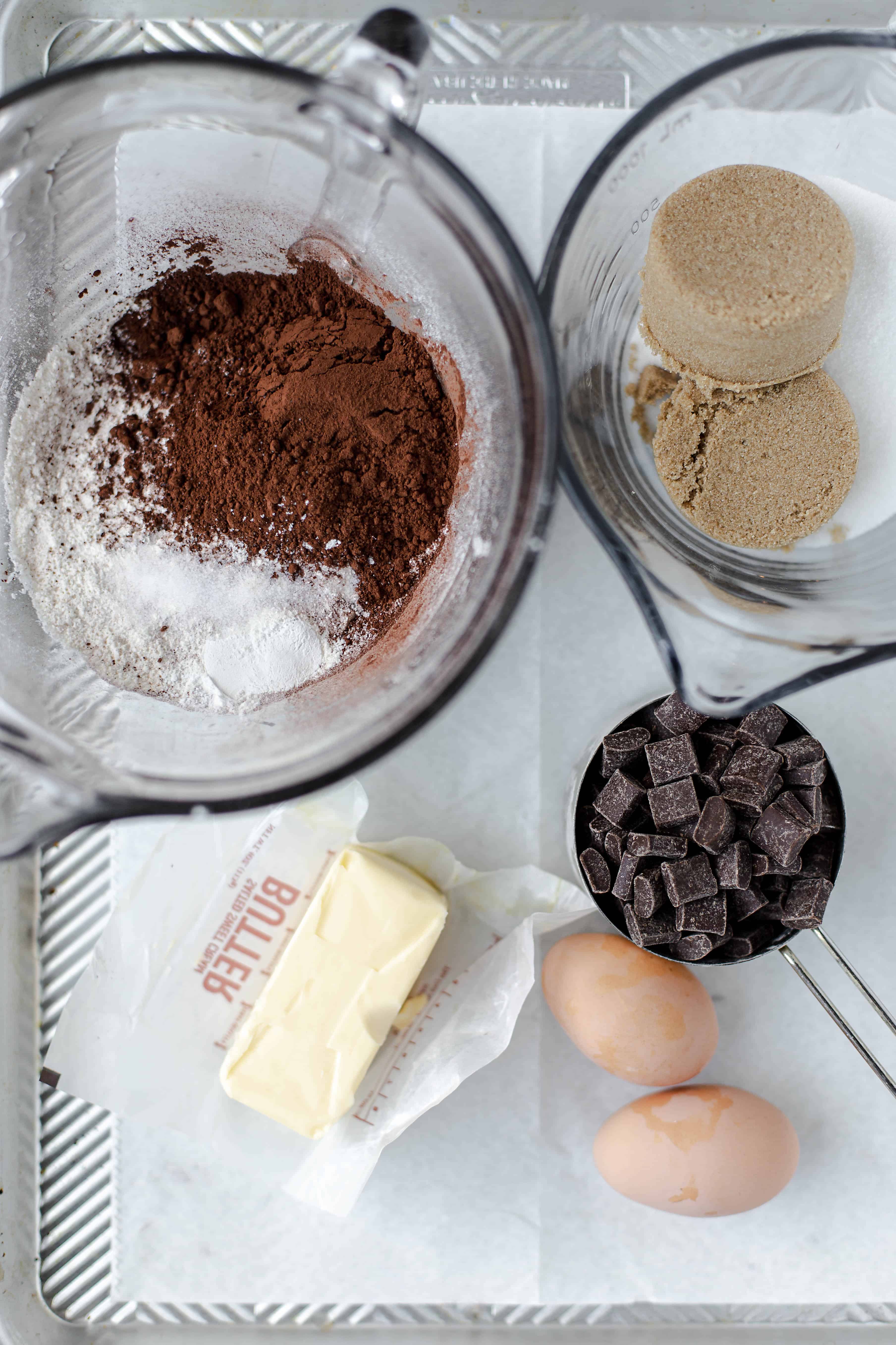 Peppermint Chocolate Crinkle Cookie ingredients