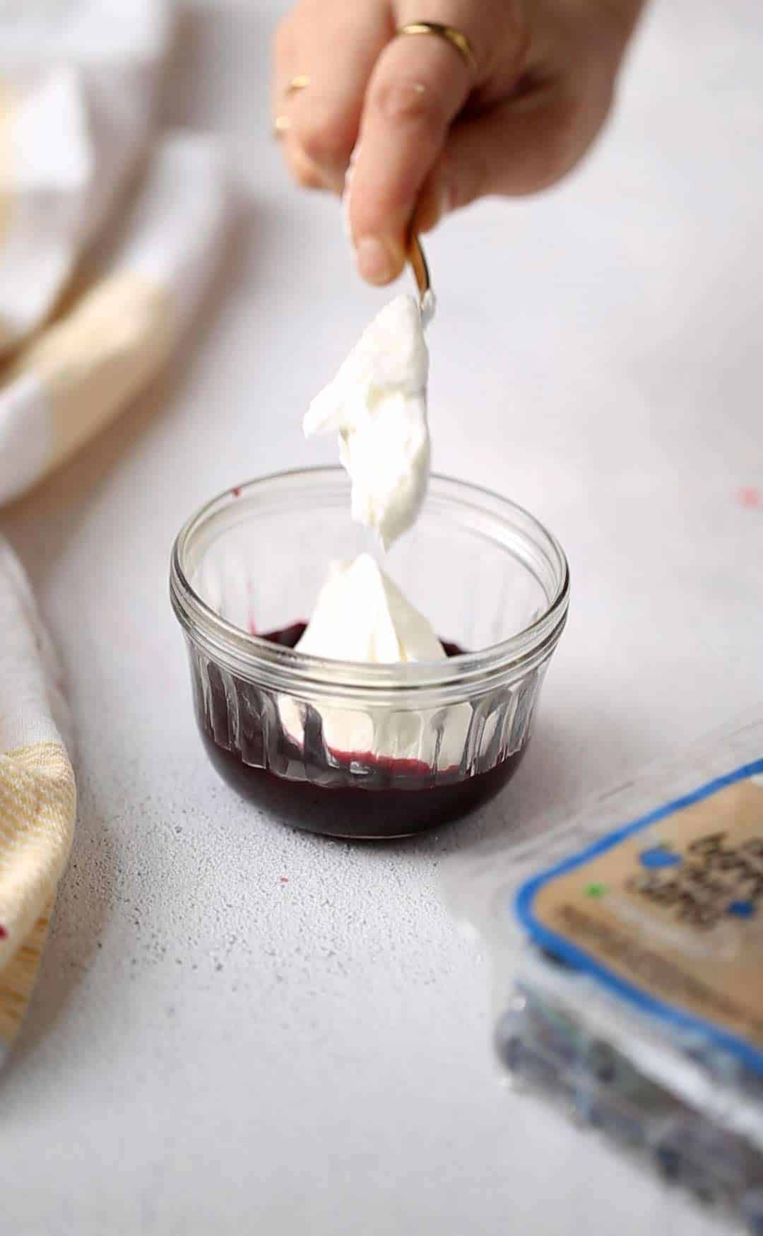 Berry Whipped Cream is a delicious fluffy homemade sweet treat that can be used as a dip, filling, frosting and more. blueberry whipped cream | berry cream | berries and cream