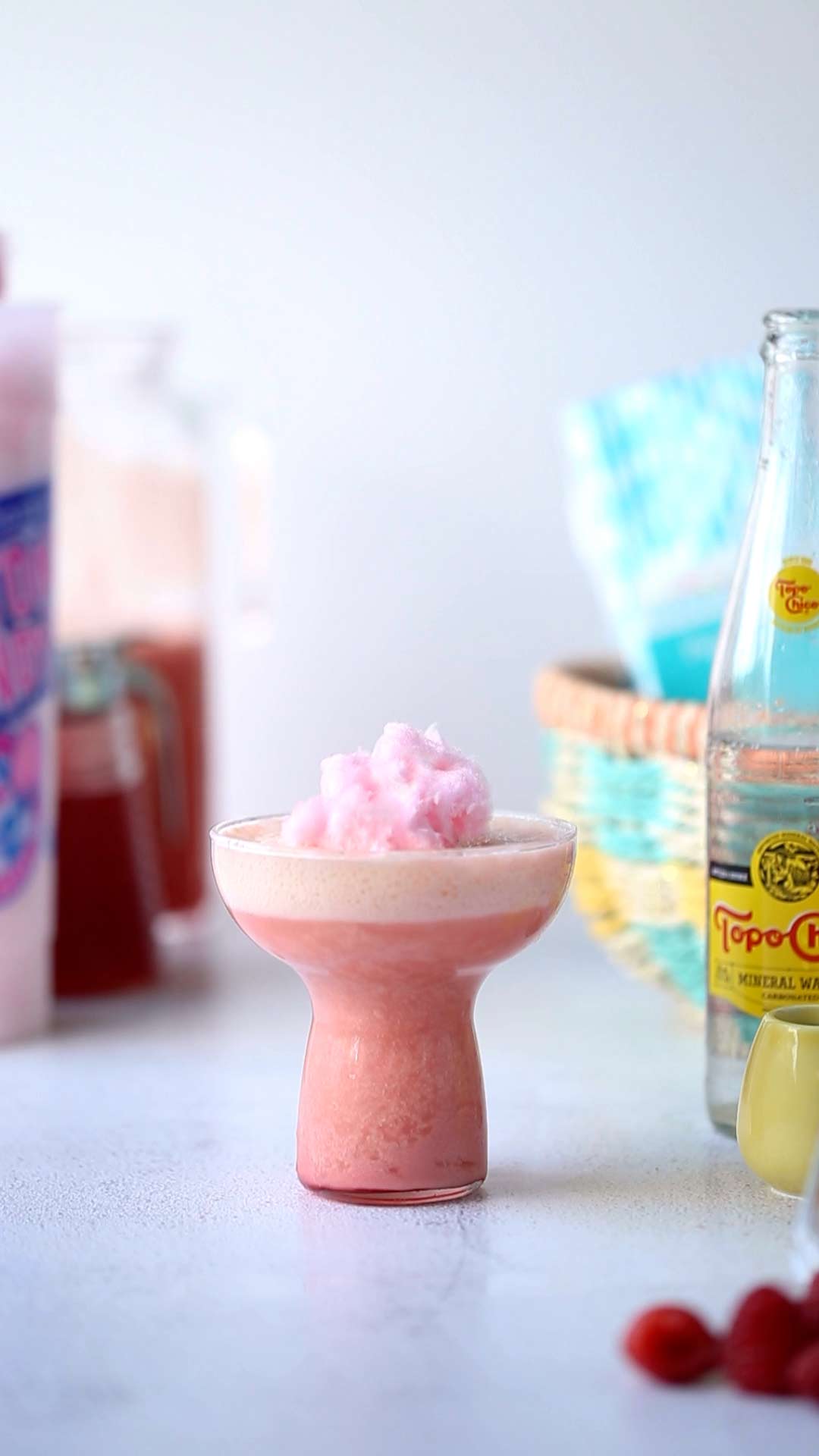 The Peter Cottontail is a creamy raspberry drink that's non alcoholic and perfect for Easter! easter drink | egg cream | egg cream recipe | raspberry drink