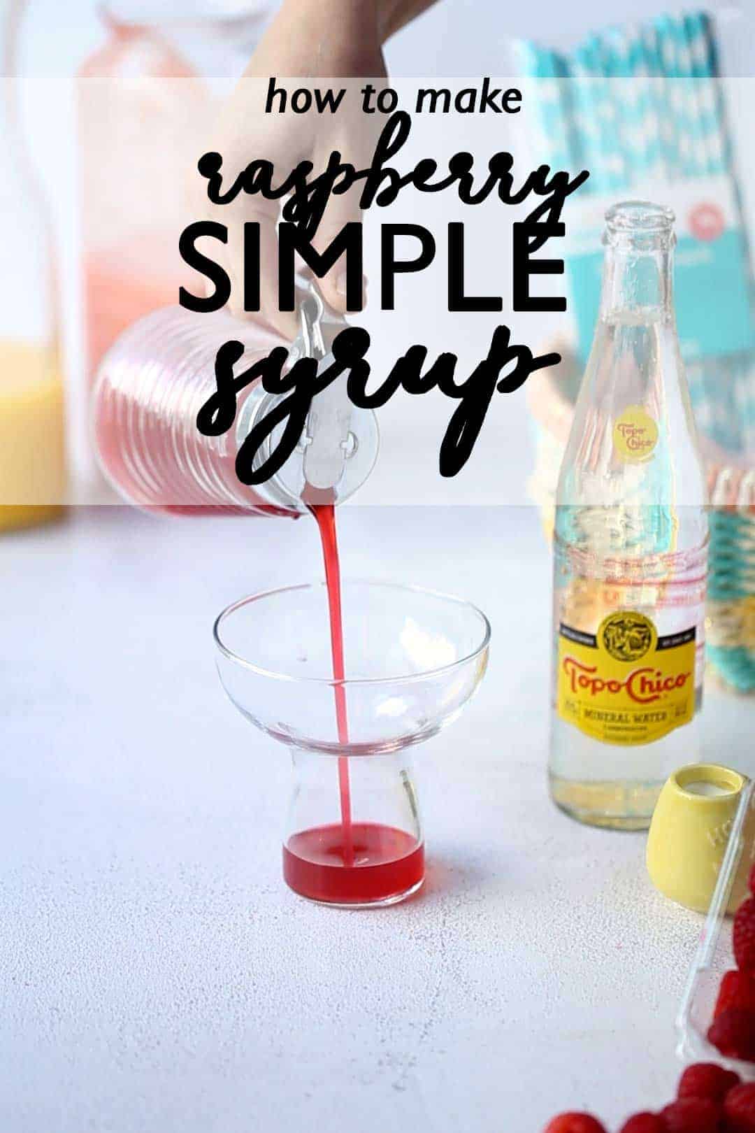 Raspberry Syrup is a delicious simple syrup recipe that once you learn how to make you will realize how versatile it is. raspberry syrup | raspberry simple syrup | simple syrup recipe