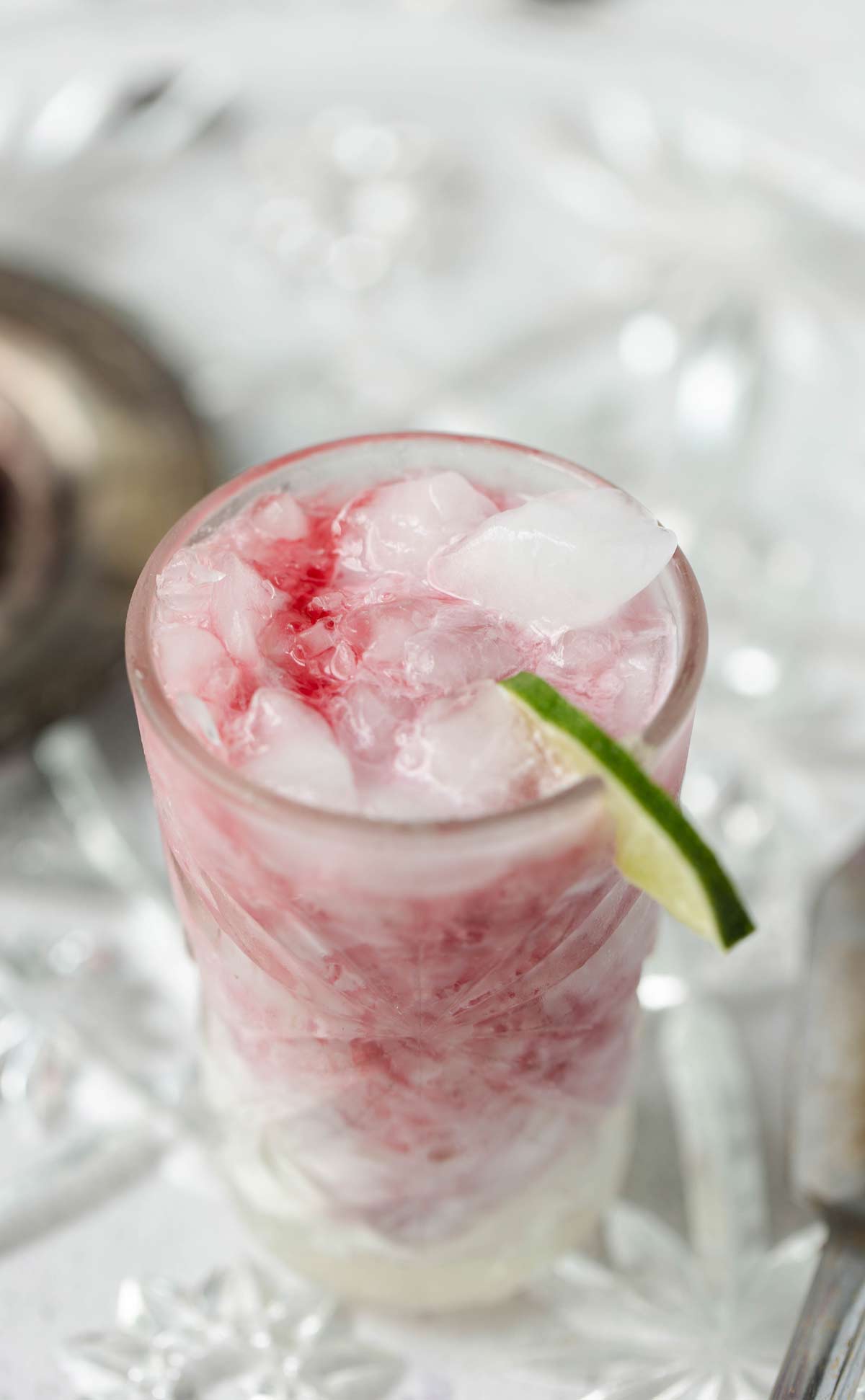 Creamy Coconut Hibiscus Rum Cooler is a delicious rum cocktail recipe made with sweet hibiscus flower tea and coconut milk. hibiscus tea | rum cocktail | rum cooler