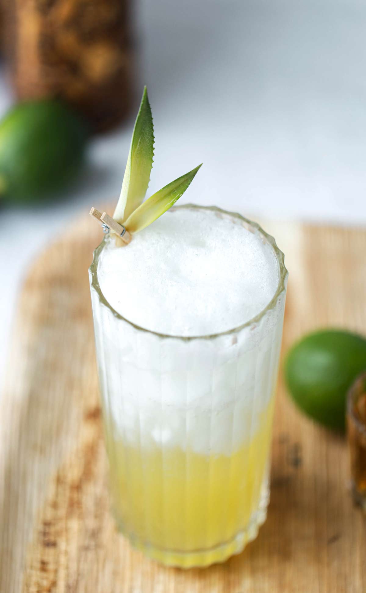 Pineapple Rum Cocktail Spritzers are a delicious rum cocktail made with fresh pineapple juice and seltzer water. rum cocktails | pineapple cocktail | pineapple juice cocktail