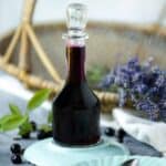 Blueberry Simple Syrup with lavender is a blueberry syrup recipe with lightly floral notes from fresh lavender. blueberry lavender syrup | blueberry lavender simple syrup | blueberry syrup recipe
