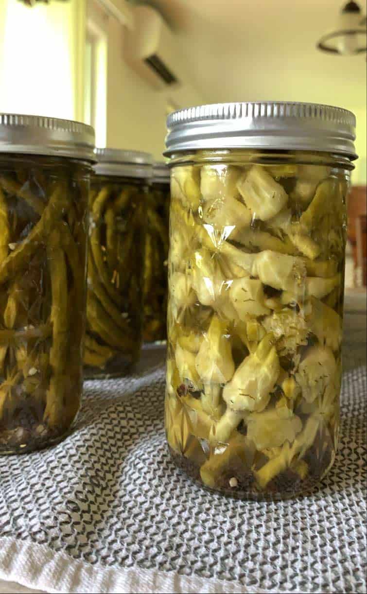 Pickled Garlic Scapes are a delicious way to preserve garlic scapes, the edible stalk of garlic plants available seasonally from late spring through early summer. garlic scapes | garlic scape pickles | pickled garlic scape recipe