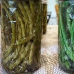 Pickled Garlic Scapes are a delicious way to preserve garlic scapes, the edible stalk of garlic plants available seasonally from late spring through early summer. garlic scapes | garlic scape pickles | pickled garlic scape recipe