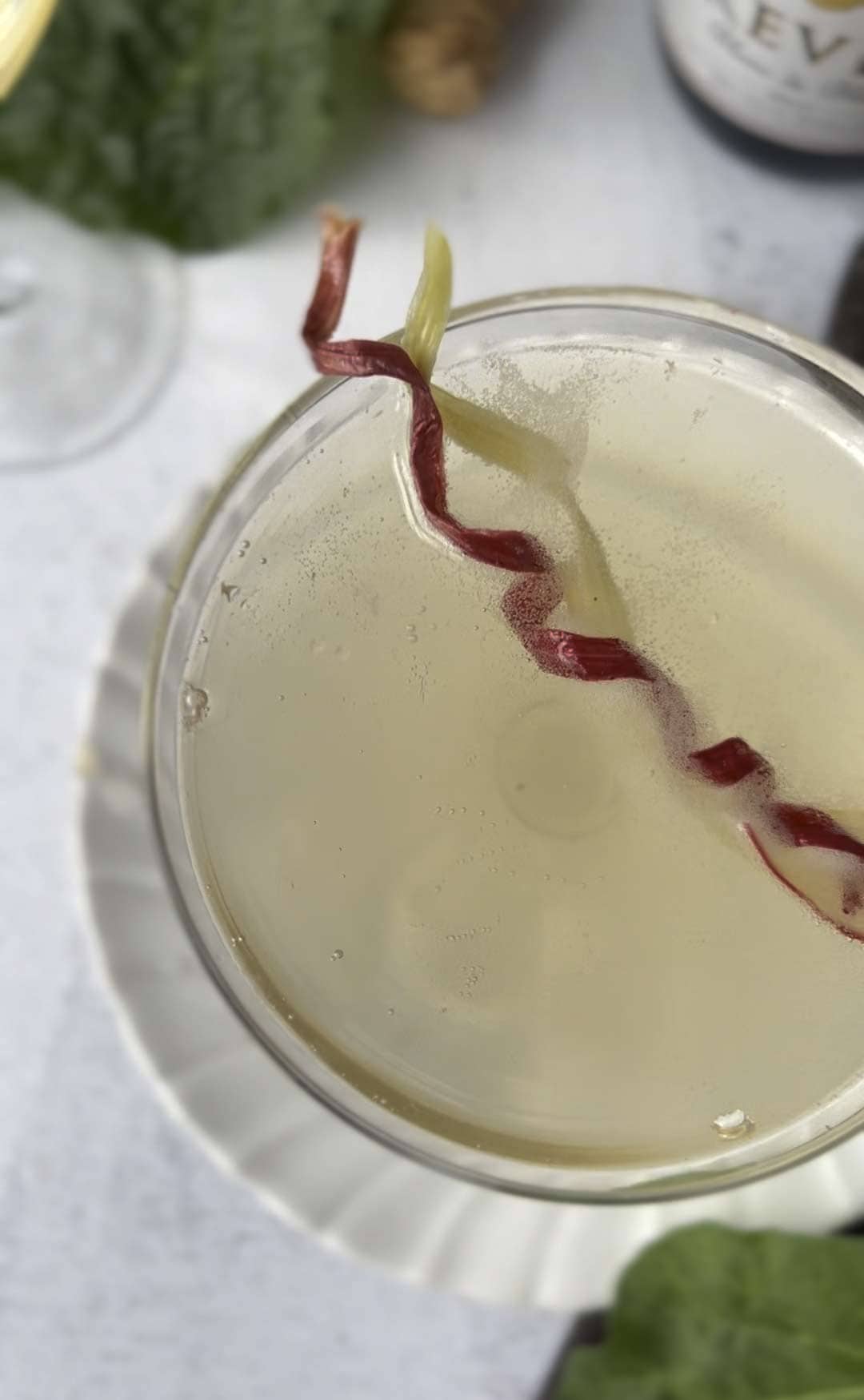 Candied Rhubarb Ribbons are the perfect chewy, sweet rhubarb recipe to enjoy as a snack or as a garnish for desserts and cocktails. candied rhubarb  | sugared rhubarb  | rhubarb recipe | dried rhubarb