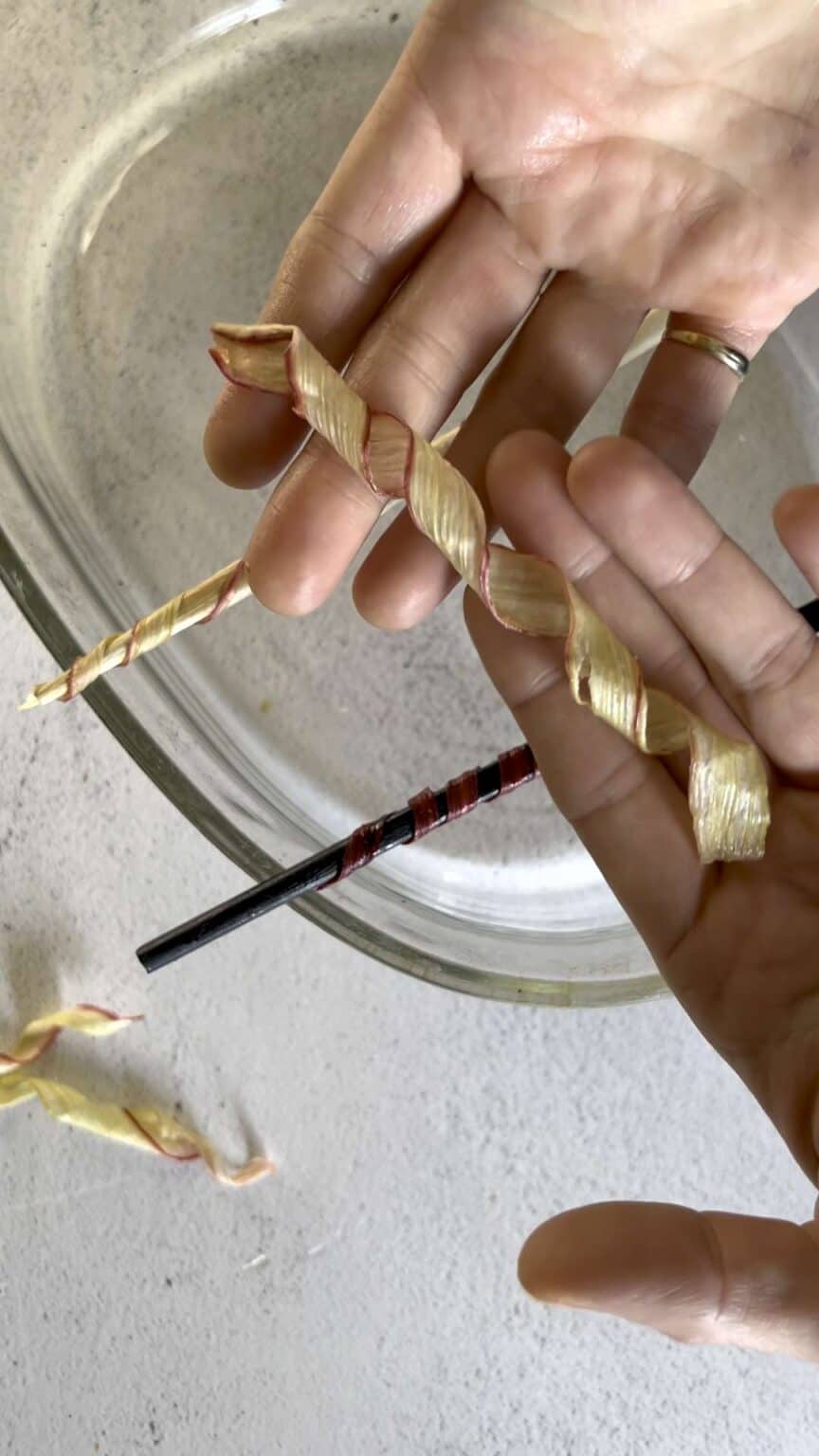 How to make Candied Rhubarb Ribbons - Fresh Flavorful