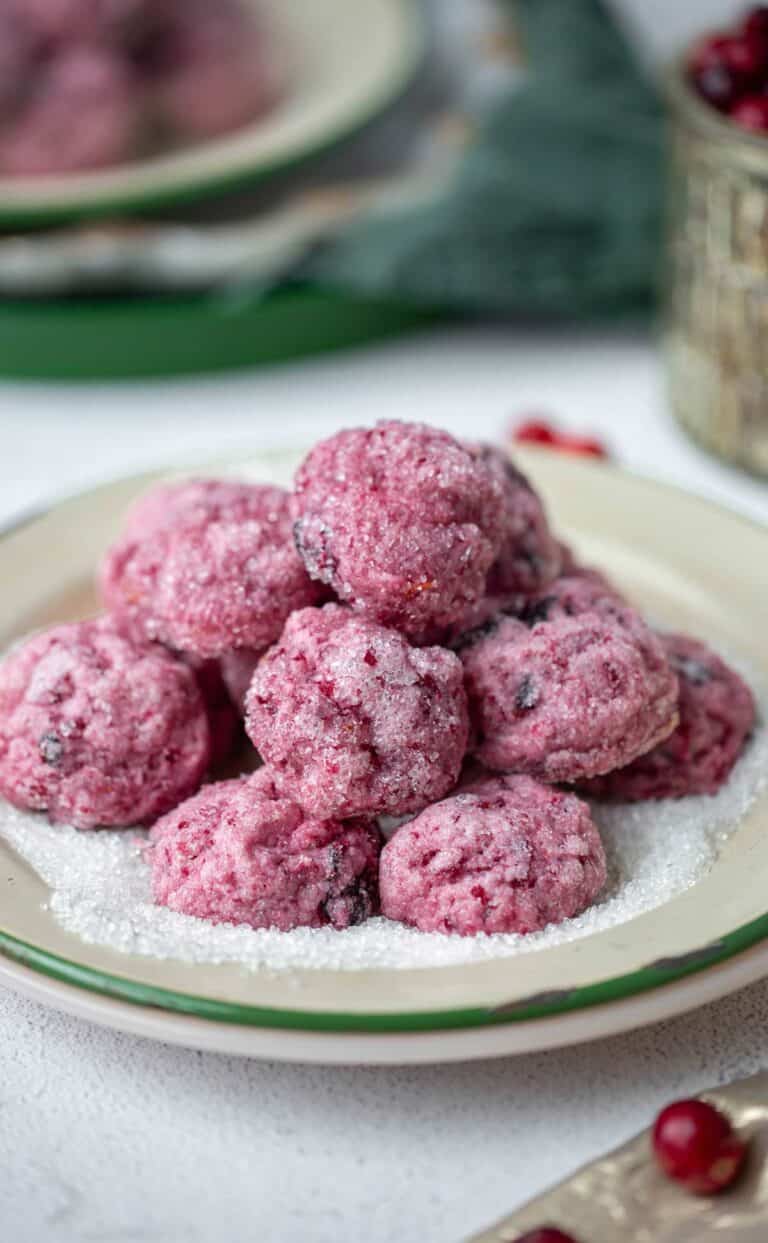 Sparkling Sugarplum Cranberry Cookies Fresh Flavorful