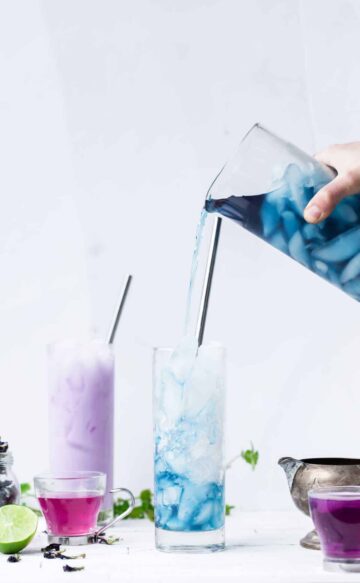 Color Changing Blue Butterfly Pea Tea with Mint - Fresh Flavorful