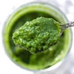 Mint and Cilantro Chutney is an Indian green sauce condiment made from flavorful ingredients like fresh herbs, chilis, garlic and more! mint and cilantro chutney recipe | green chutney | how to make cilantro chutney