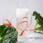 Rhubarb Soda is a refreshing homemade rhubarb drink recipe made with rhubarb syrup and your favorite sparkling water.