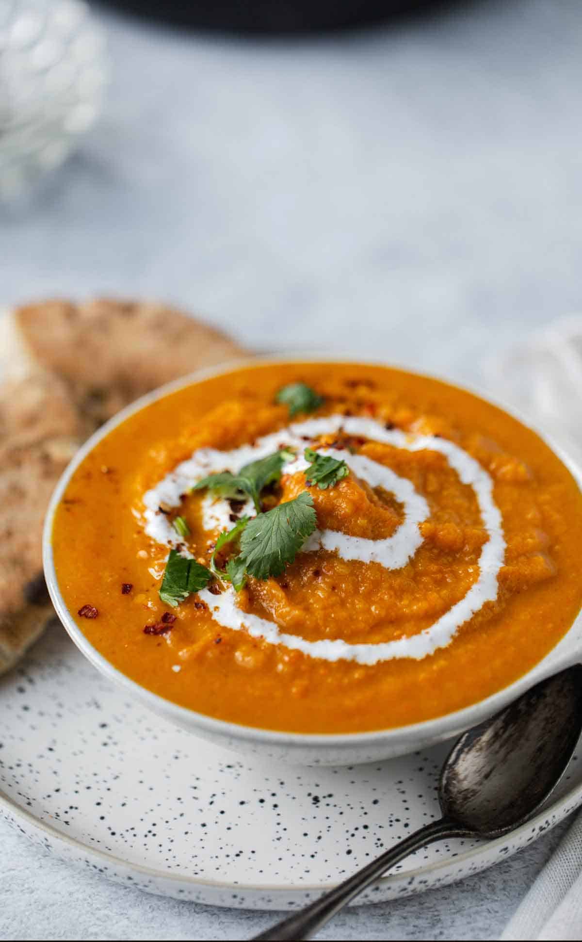 Carrot sweet potato soup
